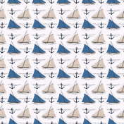 Provincial Seascape Boats Paper
