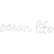 Provincial Seascape wooden word art ocean life