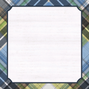 Provincial Seascape Journal Card plaid 4x4