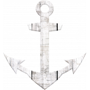 Provincial Seascape Mini wooden anchor