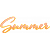 Summer's Blush Mini word art summer