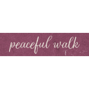 Wildwood Thicket Peaceful Walk Word Art