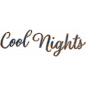 Wildwood Thicket Cool Nights Wood Word Art