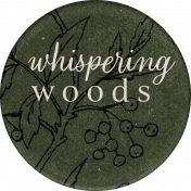 Wildwood Thicket Extras round sticker woods