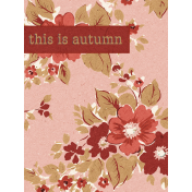 Charlotte's Farm Autumn 3x4 Journal Card