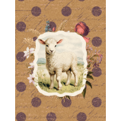 Charlotte's Farm Lamb 3x4 Journal Card