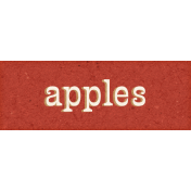 Charlotte's Farm Mini word art apples