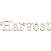 Charlotte's Farm Mini word art wood harvest