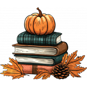 Lakeside Autumn Book Stack