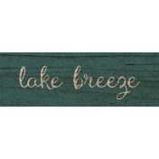 Lakeside Autumn Lake Breeze Word Art Snippet 