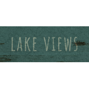 Lakeside Autumn Lake Views Word Art Snippet 