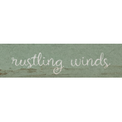 Lakeside Autumn Rustling Winds Word Art Snippet 