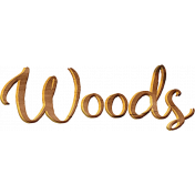 Lakeside Autumn Woods Word Art