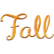 Lakeside Autumn Mini Fall Word Art