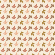 Lakeside Autumn Leaves Cream Paper