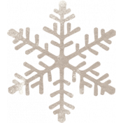 Fancy A Cup Beige Snowflake Sticker Alternate