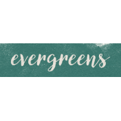 Fancy A Cup Evergreens Word Art