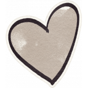 Fancy A Cup Sticker heart 3 beige