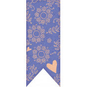 Time To Unwind Hearts Floral Banner