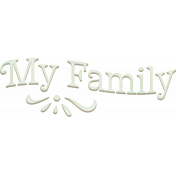 Good Old Days My Family Word Art