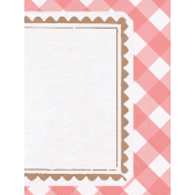 Simply Sweet Gingham 3x4 Journal Card