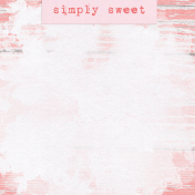 Simply Sweet Wood 4x4 Journal Card