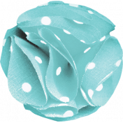 Simply Sweet Element flower teal polkadots