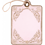 Simply Sweet Element vintage tag light pink