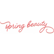 Simply Sweet Element word art spring beauty