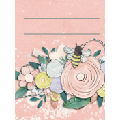 Spring Garden Journal Card cluster 3x4