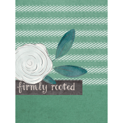 Spring Garden Journal Card firmly rooted 3x4