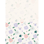 Spring Garden Journal Card flowers 3x4