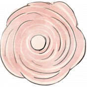 Spring Garden Pink Rose Sticker
