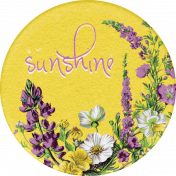 Meadow Sunshine Round Sticker