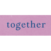 Meadow Together Word Art