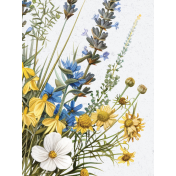 Meadow Journal Card wildflowers 3x4