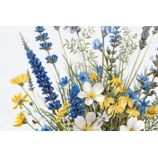 Meadow Journal Card wildflowers 4x6