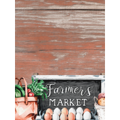 Farmer's Market Wood 3x4 Journal Card