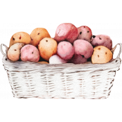 Farmer's Market Basket of Potatoes Sticker 