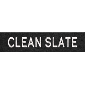 New Day Clean Slate Word Art Snippet 