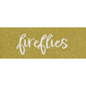 By the Stream fireflies word art snippet