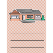Finding Home Modern House Journal Card 3x4