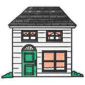 Finding Home Mini Cottage House Sticker