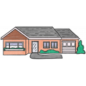 Finding Home House Sticker 2