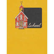 Schoolhouse School 3x4 Journal Card