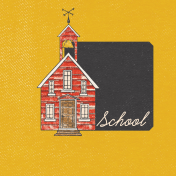 Schoolhouse School 4x4 Journal Card