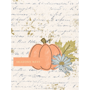 Autumn Dew Journal Card Seasons Best 3x4
