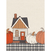 Autumn Comforts Home 3x4 Journal Card