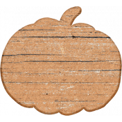 Autumn Comforts Wood Pumpkin