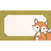 Woodland Tea Party Fox Label